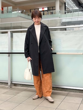 「FORK&SPOON」｜「アイテム（その他アウター）」を使った、かみやまさん（レディース・160cm）の春コーディネート