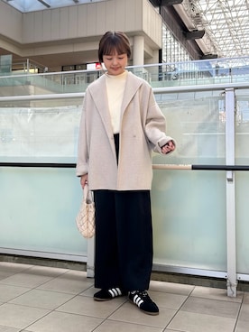 「アイテム（その他アウター）」を使った、かみやまさん（レディース・160cm）の秋コーディネート