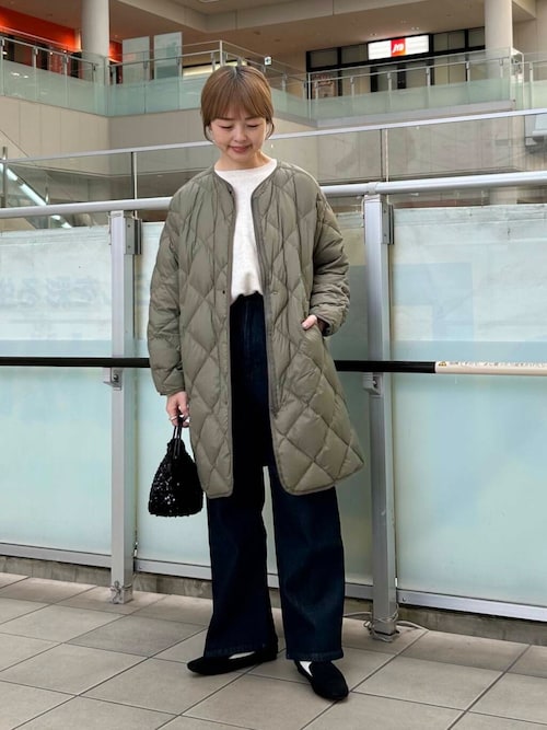 セール】『WEB/一部店舗限定カラー』ライトダウンキルトロングコート