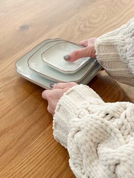 「アイテム（食器/キッチン）」を使った、かみやまさん（レディース・160cm）の冬コーディネート