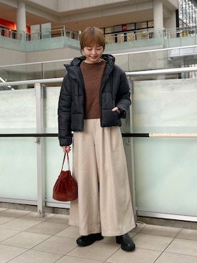 かみやまさん（レディース・160cm）の冬コーディネート