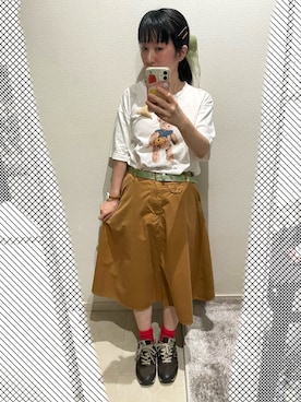 「I am I in fact...（アイアムアイインファクト）のアイテム」を使った、おっくん🍅さん（レディース・146cm）の夏コーディネート