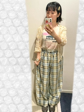 「アイテム（カーディガン/ボレロ）」を使った、おっくん🍅さん（レディース・146cm・40代）の秋コーディネート