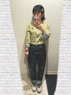 「アイテム（カーディガン/ボレロ）」を使った、おっくん🍅さん（レディース・146cm・40代）の秋コーディネート