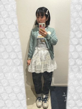 「アイテム（キャミソール）」を使った、おっくん🍅さん（レディース・146cm・40代）の秋コーディネート