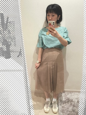 「OPAQUE.CLIP（オペークドットクリップ）のアイテム」を使った、おっくん🍅さん（レディース・146cm）の夏コーディネート