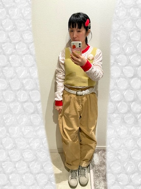 「KBF+（ケービーエフプラス）のアイテム」を使った、おっくん🍅さん（レディース・146cm）の春コーディネート