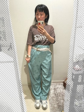 「KBF+（ケービーエフプラス）のアイテム」を使った、おっくん🍅さん（レディース・146cm）の夏コーディネート