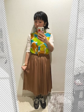 「古着のアイテム（シャツ/ブラウス、その他）」を使った、おっくん🍅さん（レディース・146cm）の夏コーディネート