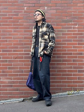 「アイテム（サングラス）」を使った、YUTA KABURAGI さん（メンズ・175cm）の秋コーディネート