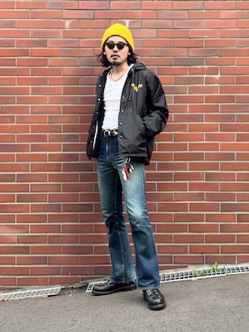 「アイテム（ナイロンジャケット）」を使った、YUTA KABURAGI さん（メンズ・175cm）の秋コーディネート