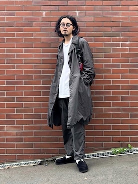 「アイテム（ステンカラーコート）」を使った、YUTA KABURAGI さん（メンズ・175cm）の秋コーディネート