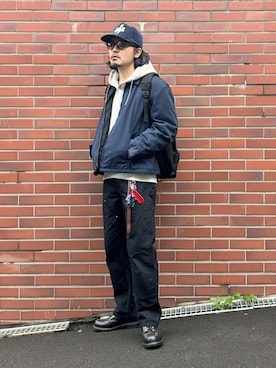 「アイテム（パーカー）」を使った、YUTA KABURAGI さん（メンズ・175cm）の秋コーディネート