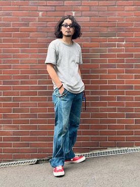 「Levi's RED（リーバイスレッド）のアイテム」を使った、YUTA KABURAGI さん（メンズ・175cm）の夏コーディネート