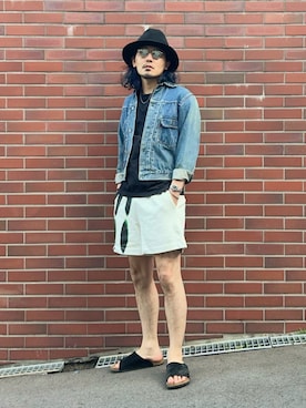「VINTAGE（ヴィンテージ）のアイテム（ジャケット/アウター）」を使った、YUTA KABURAGI さん（メンズ・175cm）の春コーディネート
