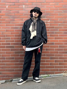 「アイテム（ストール/ショール）」を使った、YUTA KABURAGI さん（メンズ・175cm）の秋コーディネート