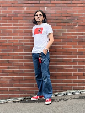 「CONVERSE（コンバース）のアイテム」を使った、YUTA KABURAGI さん（メンズ・175cm）の夏コーディネート