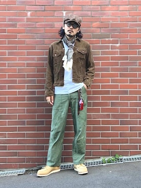 「アイテム（レッグウェア）」を使った、YUTA KABURAGI さん（メンズ・175cm）の秋コーディネート