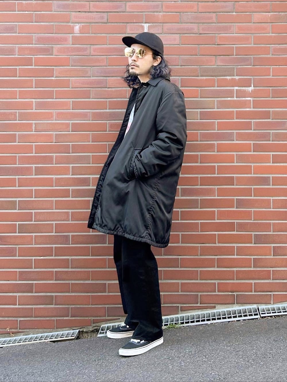 PRADA ステンカラーコート ポコノ PRADA（プラダ）ステンカラーコート 黒 サイズ:42(M位) レディース