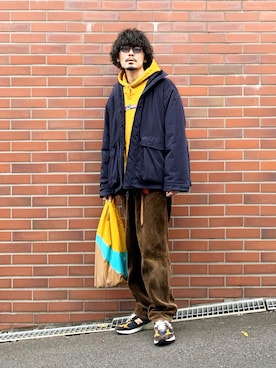 「ABU GARCIA（アブ・ガルシア）のアイテム（ジャケット/アウター）」を使った、YUTA KABURAGI さん（メンズ・175cm）の秋コーディネート