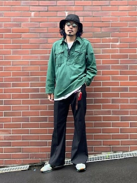 「アイテム（サングラス）」を使った、YUTA KABURAGI さん（メンズ・175cm）の秋コーディネート