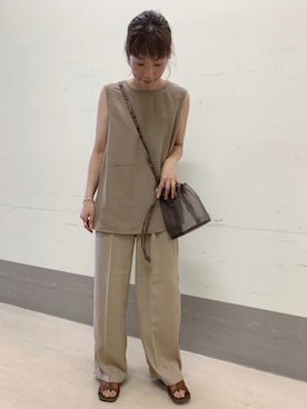 「SENSE OF PLACE by URBAN RESEARCH（センスオブプレイスバイアーバンリサーチ）のアイテム（その他）」を使った、mihoさん（レディース・152cm）の夏コーディネート