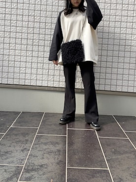 「Dr. Martens（ドクターマーチン）のDr.Martens  CHELSEA BOOT（ブーツ）」を使った、もえさん（レディース・158cm）の秋コーディネート