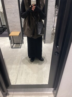 「Dr. Martens（ドクターマーチン）のDr.Martens  CHELSEA BOOT（ブーツ）」を使った、もえさん（レディース・158cm）の冬コーディネート