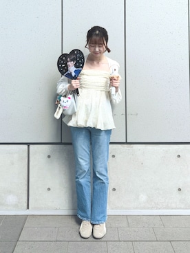 「GAP（ギャップ）のアイテム」を使った、Abbyさん（レディース・171cm）の春コーディネート