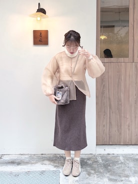 Abbyさん（レディース・171cm）の冬コーディネート