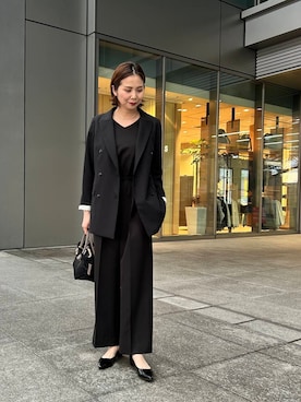 「オンオフ兼用」｜「アイテム（その他アウター）」を使った、kurataniさん（レディース・165cm）の冬コーディネート