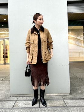 「アイテム（スカート）」を使った、kurataniさん（レディース・165cm・30代）の秋コーディネート