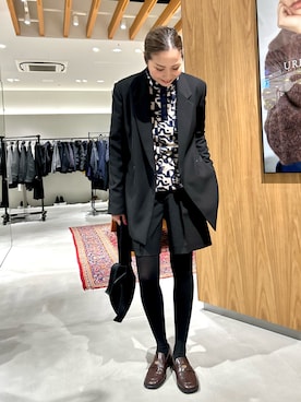 「アイテム（ローファー）」を使った、kurataniさん（レディース・165cm・30代）の冬コーディネート