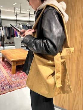 「アイテム（トートバッグ）」を使った、kurataniさん（レディース・165cm・40代）の冬コーディネート