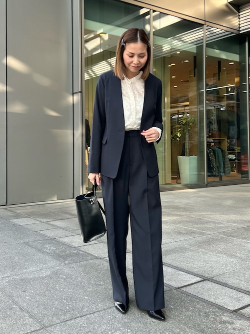 セットアップ対応』ノーカラージャケット（ノーカラージャケット