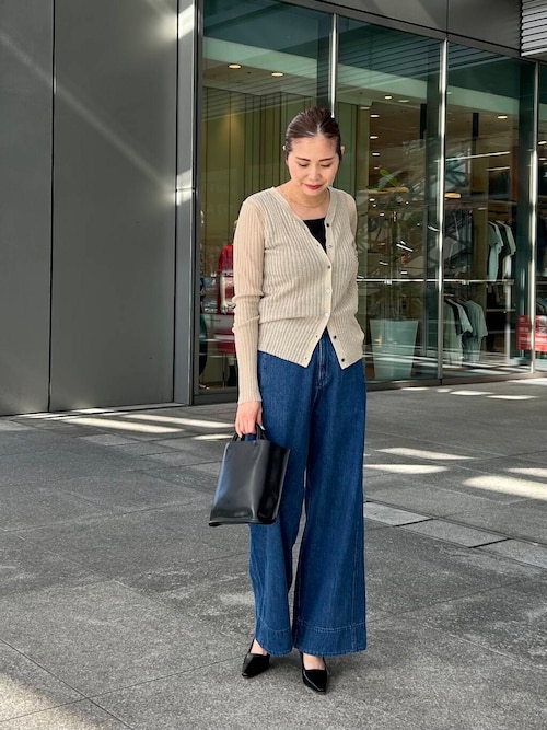 セール】denim wide pants（デニムパンツ）｜LAATO（ラート）の