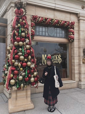 「アイテム（ネックレス）」を使った、𝐘𝐮𝐤𝐢𝐧𝐚さん（レディース・160cm）の冬コーディネート