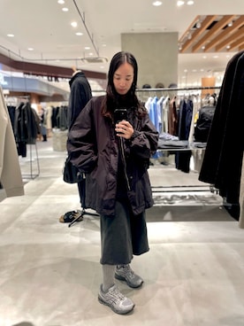「アイテム（モッズコート）」を使った、OHBUCHI TAKUYAさん（メンズ・170cm）の秋コーディネート