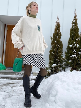 minakoさん（レディース・160cm）の冬コーディネート