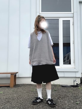 「アイテム（デニムパンツ）」を使った、minakoさん（レディース・160cm）の秋コーディネート