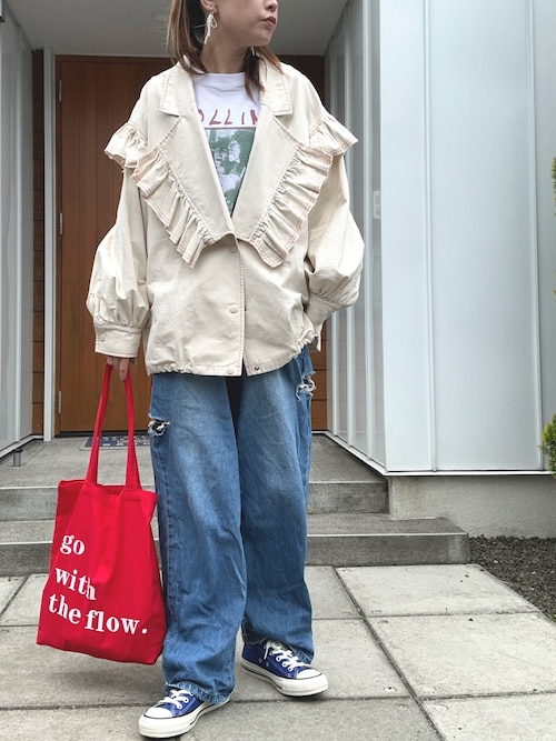 りー♡ フリルボリュームスリーブテーラージャケット CIAOPANIC（チャオパニック）の「【HELLO.SANFRANCISCO】フリル