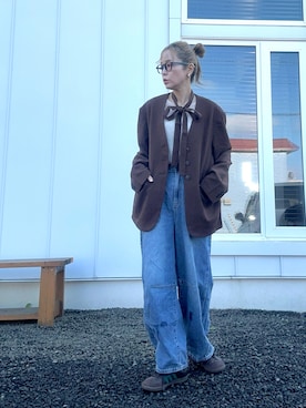 「アイテム（ジャケット/アウター）」を使った、minakoさん（レディース・160cm）の秋コーディネート