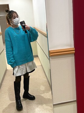 minakoさん（レディース・160cm）の冬コーディネート