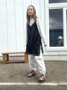 「キャミワンピ」｜minakoさん（レディース・160cm）の秋コーディネート