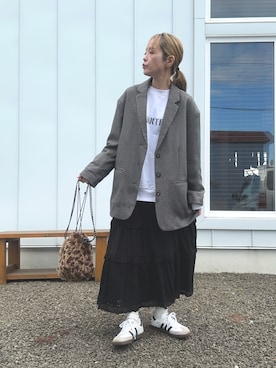 「JEANASIS（ジーナシス）のアイテム」を使った、minakoさん（骨格ウェーブ・レディース・160cm）の秋コーディネート