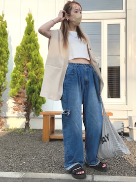 minakoさん(レディース・160cm)の夏コーディネート