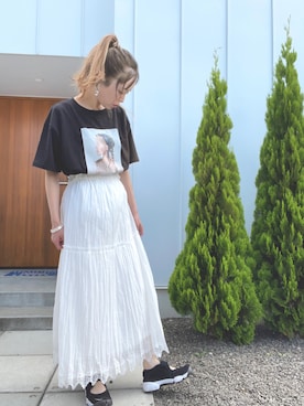 「FREE'S MART（フリーズマート）のアイテム」を使った、minakoさん（レディース・160cm）の夏コーディネート