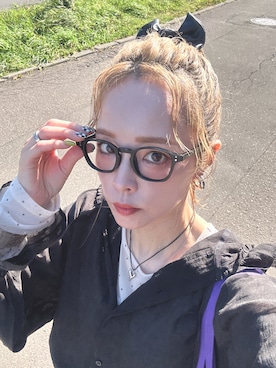 「アイテム（トートバッグ）」を使った、minakoさん（レディース・160cm）の秋コーディネート