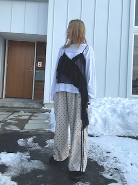 「HELLO.SANFRANCISCO（ハローサンフランシスコ）のアイテム」を使った、minakoさん（レディース・160cm）の冬コーディネート