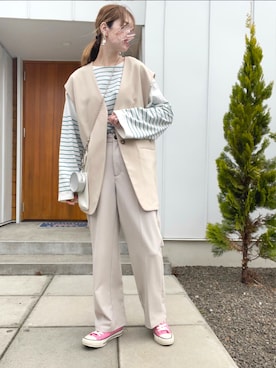 minakoさん（レディース・160cm）の春コーディネート